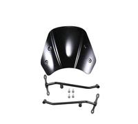 Coperture Per Parabrezza Moto Per Benelli Leoncino 500 Deflettori Vento Anteriori Con Staffe E Cupolino Deflettore Moto(Nero)