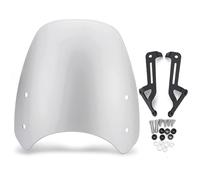 Coperture Per Parabrezza Moto Per Street Twin 900 2019-2022 Deflettori Aria Anteriori, Cupolino E Spoiler Parabrezza Deflettore Moto(Argento)