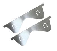 Coperture per piano cottura, 2 griglie per fessure da bancone, in acciaio inox, protezione per crepe, lunghezza retrattile, 35-70 cm