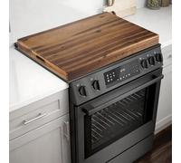 TIDITA Coperture per piano cottura elettrico, in legno di acacia, per piano cottura a gas, copertura superiore per fornelli a gas, copertura per lavello da cucina in legno per bancone e vassoio