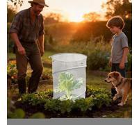 Coperture Per Piante Contro Animali | Telo Rotondo Riutilizzabile Piegevole E Traspirante,Protezione Giardino da Animali - Per Interno Inverno Gelate Vaso Fioriera Patio Portico