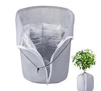 Coperture per piante - Coprivasi per piante invernali, sacchetti di protezione antigelo in pile da giardino Copertura riutilizzabile per piant invernali calde | Borsa isolante per fioriera per passer