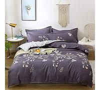 coperture per piumone floreale branco copertura in cotone traspirante chiusura con cerniera amplificatore angolare pezzi Set di biancheria da 1duvet Cover+ letto foglio+ 2 cuscini full (colore: c) (e)