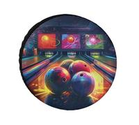 Coperture per pneumatici con palline da bowling, impermeabili, anti UV, 28 pollici, per asse singolo, per camper, camion, SUV, rimorchio, universale, per tutte le stagioni