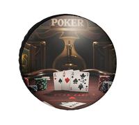Coperture per pneumatici da torneo di poker, impermeabili, anti UV, da 26 pollici, per asse singolo, per camper, camion, SUV, rimorchio, universale, per tutte le stagioni