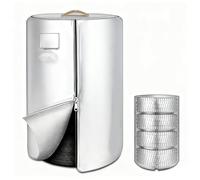 Coperture per pneumatici di grandi dimensioni per magazzini maniglie riflettenti cerniera protezione impermeabile dalla polvere può contenere 4 pneumatici,Argento,90 × 130cm