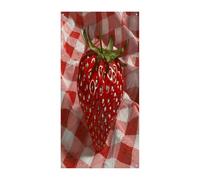 Coperture per porta d'ingresso a quadri rossi e bianchi banner per porta di benvenuto grande sfondo divertente decorazioni per appendere interni ed esterni e buoni regali di primavera per gli amici