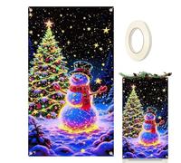 Coperture per Porta d'Ingresso a Tema Natalizio | Insegna Fluorescente Da 178x89 Centimetri - Stendardo Per Porta Anteriore Della Famiglia,Per Portico Casa Colonica Interno ed Esterno Abitazione