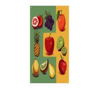Coperture per porta d'ingresso con frutta in stile artistico banner grande divertente sfondo banner decorazioni per appendere interni ed esterni e buoni regali di primavera per gli amici