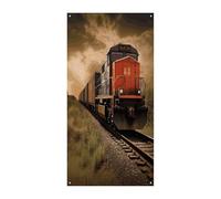 Coperture per porta d'ingresso del treno merci banner grande divertente sfondo banner decorazioni per appendere interni ed esterni e buoni regali di primavera per gli amici