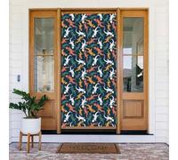 Coperture per porte decorative multicolore con geco lucertola dei cartoni animati, decorazioni per interni ed esterni, decorazioni per primavera/estate/autunno/inverno, decorazioni natalizie di