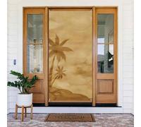 Coperture per porte di Natale per porta d'ingresso, divertente, retrò, palma, autunno inverno, decorazione per porta, striscione da appendere, per esterni, interni, verande, portico, decorazioni da