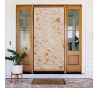 Coperture per porte di Natale per porta d'ingresso, divertente tortilla autunno inverno copertura porta banner appeso sfondo per esterni interni portico vigilia decorazioni da parete forniture 1,8 x