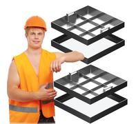 Coperture per pozzetti da incasso, coperture per ispezione in metallo resistente per fosse settiche e bacini di cattura, supporta un carico di 1,5 tonnellate, ideale per drenaggio esterno e