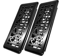 Coperture per prese d'aria per pavimenti, pannello a forma di ventola, 4 x 10 cm, coperture decorative per prese d'aria per pavimenti di casa, coperture per prese d'aria in acciaio resistente su cui