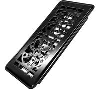 Coperture per prese d'aria per pavimenti, pannello a forma di ventola, 4 x 10 cm, coperture decorative per prese d'aria per pavimenti di casa, coperture per prese d'aria in acciaio resistente su cui