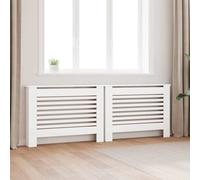 Coperture per radiatori 2 pz bianche 112x19x81,5 cm in mdf
