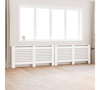 vidaXL Coperture per radiatori 2 pz bianche 172x19x81,5 cm in MDF