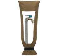 Coperture per rubinetti esterni per l'inverno, Copri Rubinetto da Esterno 2 pz Multicolor 51x20cm(Khaki)