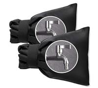 Coperture per rubinetti esterni per l'inverno, Coprirubinetto Esterno Manicotto Isolante Nero Verde Confezione Da 2(Black)