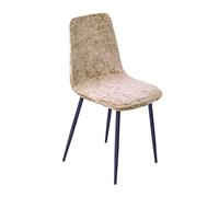 Coperture per sedie a guscio di velluto, predisponenza per il tempo libero Protezione della sedia, Sedia per sedie stretch per cucina, Pranzo, Camera da letto, Salone, Banchetto per feste,32# champagne,4pcs
