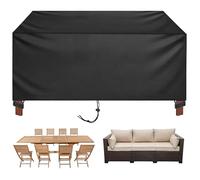 Coperture per Set Arredo Giardino Coperture da Esterno 200x99x74cm/LxWxH 420D Telo Oxford Copertura Tavolo Esterno Impermeabile Antivento Antipolvere Telo Protettivo Cortile Copritavolo Copridivano