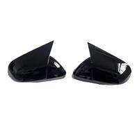 Coperture per specchietti retrovisori Parti di modifica della copertura dello specchietto retrovisore dell'alloggiamento del corno toro modificato per auto Adatto per Vezel per X-RV 2015(A pair black)