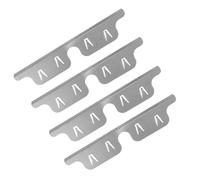 Coperture per stufe da 35,1 cm, 4 pezzi in acciaio inox, per forno, protezione argento tra piano cottura e armadio (inserto da 6,3 cm), per tenere le briciole fuori dagli spazi vuoti