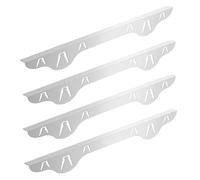 Coperture per stufe da 35,1 cm, 4 pezzi in acciaio inox, per forno, protezione argento tra piano cottura e armadio (inserto da 9,9 cm), per tenere le briciole fuori dagli spazi vuoti