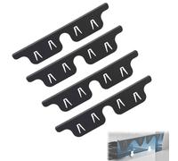 Coperture per stufe da 35,1 cm, 4 pezzi in acciaio inox, per forno, protezione nera tra piano cottura e armadio (inserto da 6,3 cm), per tenere le briciole fuori dagli spazi vuoti