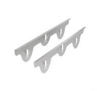 Coperture per stufe in acciaio inox, resistenti al calore, con design a molla antiscivolo, sigilla gli spazi tra piano cottura e bancone per una facile pulizia, argento, 35 cm (confezione da 2)