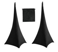 Coperture per Supporto Altoparlante DJ, Set da 2 Pezzi, Spandex Elastico, Compatibili con la Maggior parte dei Treppiedi per Banchetti e Matrimoni