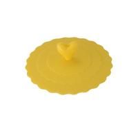 Coperture per tazze in silicone, infrangibili, riutilizzabili, antipolvere, ermetiche con clip d'amore, coperchi in silicone per bevande e coperchi per tazze calde, antipolvere, chiusura