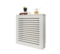 Coperture per termosifone bianche con griglia feritoia, ripiani per termosifoni per casa, perfette per soggiorno, camera da letto e cucina, protezione e decorazione per radiatori a vapore
