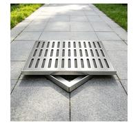 Coperture per Tombini in Acciaio Inossidabile Coperchi per Pozzetti Esterno | Coperchio di Scarico Esterno in Acciaio Inossidabile Trave Interna Rinforzata Superficie Liscia Lucida(50cm(19.7in))