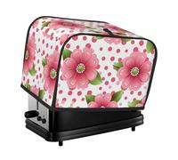 Coperture per tostapane a pois rosa a 2 fette di copertura trapuntata per tostapane copertura antipolvere piccola copertura lavabile per elettrodomestici per il pane protettivo per cucina piccoli