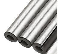 Coperture per tubi in schiuma, tubi isolanti in schiuma per tubi di acqua calda e fredda, bordo adesivo pre-fessura e autosigillante, tubi isolanti per tubi, 3 pezzi, 3,1 m (43 mm ID x 10 mm THK)