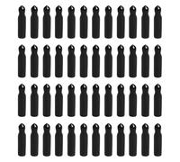 Coperture per versatore per bottiglie di liquori, tappo antipolvere per beccuccio per olio, gadget da cucina a tenuta stagna, 48 pezzi, nero, per bottiglie di condimenti e contenitori per