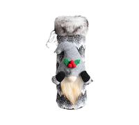 Coperture per vino di Natale, copertura per bottiglia di vino | Copribottiglie di champagne con gnomo natalizio | Borsa per vino di Natale, gnomi svedesi Tomte, graziosi copribottiglie di vino per la