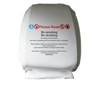 Coperture Poggia Testa Sedile Auto 2 Confezione Nessun Fumare Bere Bianco Design