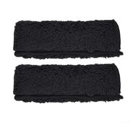 Coperture protettive in morbido velluto per braccioli per sedie a rotelle, progettate per migliorare il comfort e ridurre la pressione durante l'uso prolungato in ambienti benessere (nero)