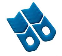 Coperture protettive in silicone per pedivelle per biciclette, adatte alla maggior parte delle guarniture da strada e mountain bike con presa sicura (blu)