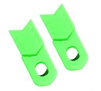 Coperture protettive in silicone per pedivelle per biciclette, adatte alla maggior parte delle guarniture da strada e mountain bike con presa sicura (verde)