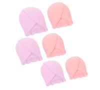 Coperture Protettive in Silicone per Pennelli 6 Pezzi Rosa | Flessibili, Proteggono le Setole, Riutilizzabili e Anti-scivolo, Pratiche per Uso Domestico e Trasporto