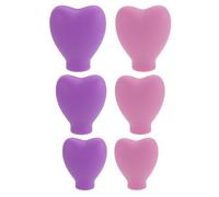 Coperture Protettive in Silicone per Pennelli 6 Pezzi | Supporto Verticale Antismarrimento, Set da Viaggio per Borsa Cosmetici, Misure Diverse, Presa Morbida