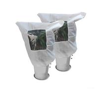 Coperture protettive invernali per piante, 2 pezzi, in tessuto non tessuto traspirante, progettate per proteggere le piante dal gelo e dal freddo in giardino e all'aperto (80 x 100 cm)