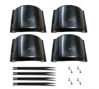 Coperture protettive per irrigatori a terra per ridurre l'eccesso di spruzzo e mantenere una distribuzione uniforme dell'acqua (nero)