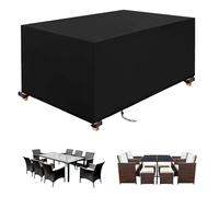 Coperture Protettive per Mobili da Giardino 220x160x80cm/LxWxH Sedia Protettiva Giardino Mobili Copri Impermeabile Copertura 420D Oxford Copritavolo Esterno Telo Copri Protettivo per Tavolo e Sedie