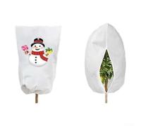 Coperture protettive per piante, 4 pezzi, chiusura con coulisse, per giardinaggio all'aperto, protezione dal gelo contro il freddo (60 x 80 cm)