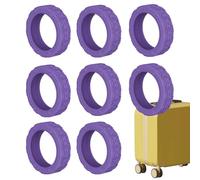 Coperture protettive per ruote bagagli,Manicotto universale per ruota da viaggio da 8 pezzi | Custodia protettiva per ruota, nessun rumore, copertura in silicone per valigia Valigie per bagagli